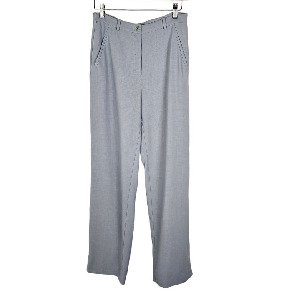 Armani Collezioni Powder Blue Wool Trouser Pants 6